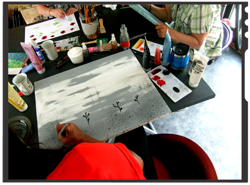 Initiation à la peinture acrylique - 2015